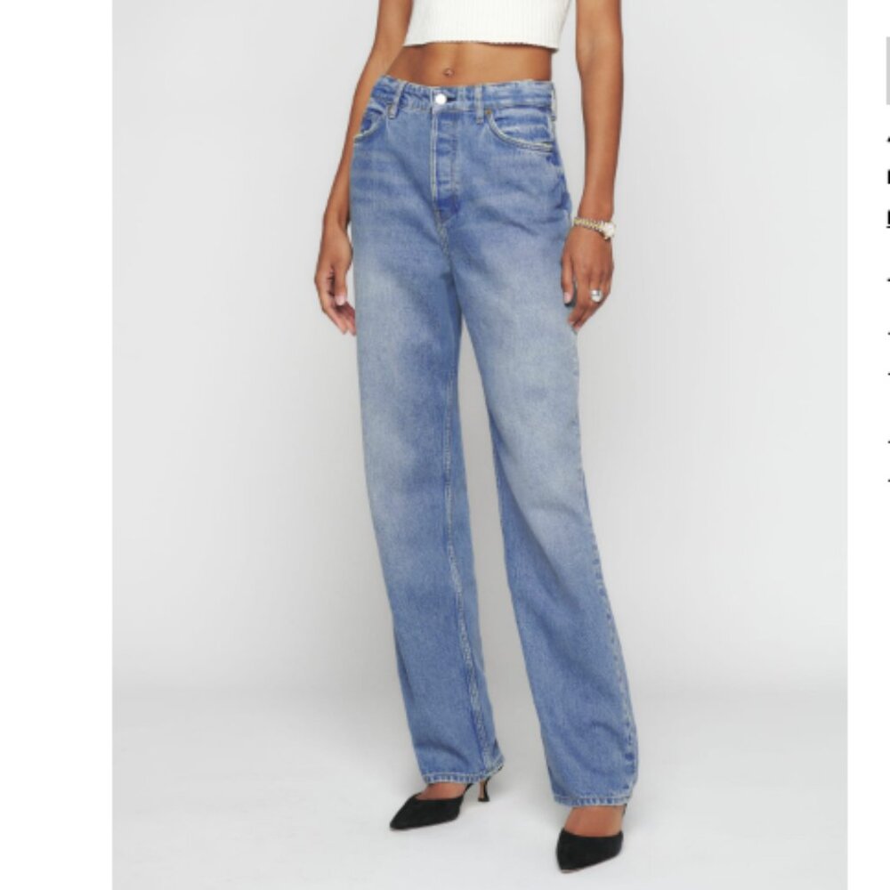 Reformation Preston High Rise Baggy Straight Leg Jeans